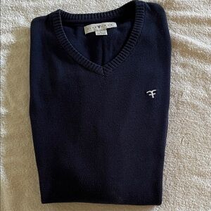 Five Four Navy Blue V-Neck Sweater